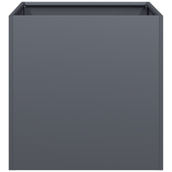 Vaso/floreira 40x40x40 cm aço laminado a frio antracite M 4