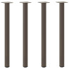 Patas para mesa de centro 4 uds acero acero natural 72-74 cm 2