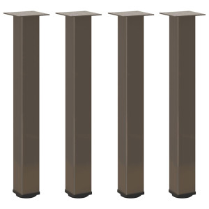 Pés de mesa de console 4 peças aço natural 72-74 cm aço H