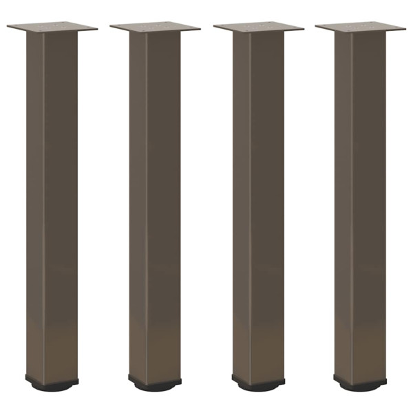 Patas para mesa de centro 4 uds acero acero natural 72-74 cm M 2
