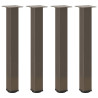Patas para mesa de centro 4 uds acero acero natural 72-74 cm 2