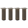 Patas para mesa de centro 4 uds acero acero natural 42-44 cm 2