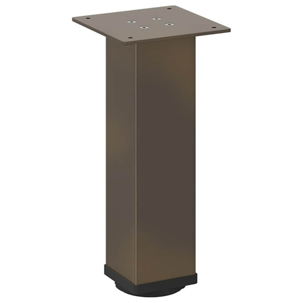 Patas para mesa de centro 4 uds acero acero natural 42-44 cm M 4