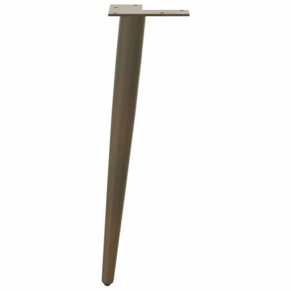 Pés para mesa de centro formato cônico 4 peças aço natural 42-43 cm aço M 5
