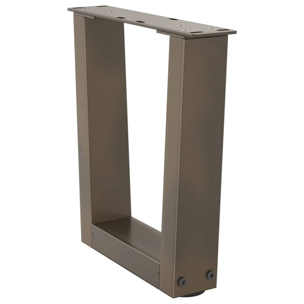 Pés para mesa de centro em formato de V. 2 peças. aço natural. 40x(30-31.3) cm. aço M 4