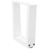 Patas para mesa de comedor forma V 2 uds blanco 40x(30-31.3) cm 4