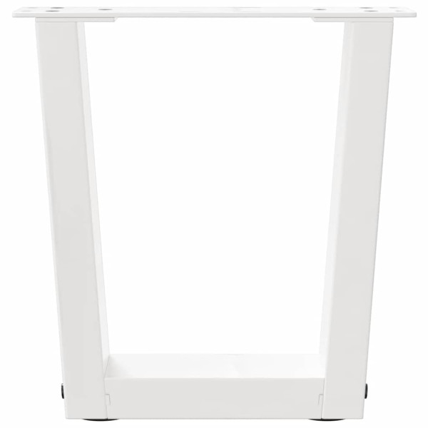 Patas para mesa de comedor forma V 2 uds blanco 40x(30-31.3) cm M 5