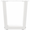 Pés para mesa de centro em V. 2 peças. branco. 40x(30-31.3) cm. aço 5
