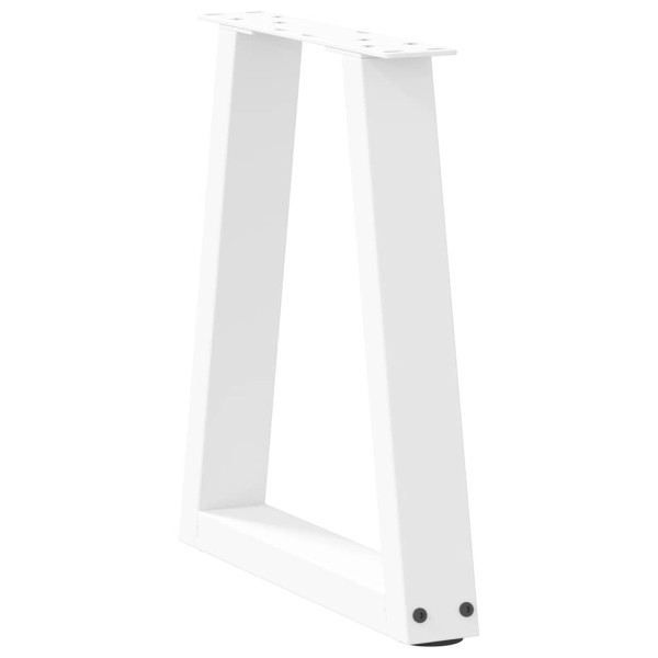 Pés para mesa de centro em V 2 peças Branco 28x(42-43.3) cm Aço M 4