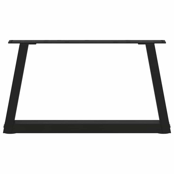 Pés para mesa de centro em V. 2 peças. preto. 70x(30-31.3) cm. aço M 5