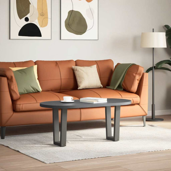 Pés para mesa de centro em V. 2 peças. antracite. 38x(42-43.3) cm. aço M 2