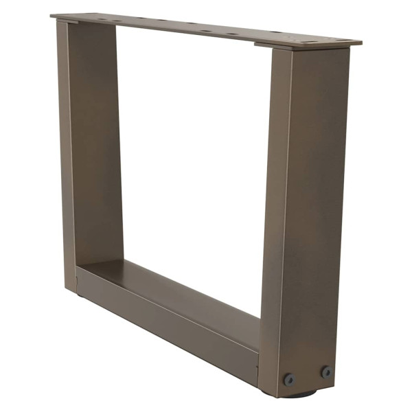 Pés para mesa de centro em formato de V. 2 peças. aço natural. 50x(30-31.3) cm. aço M 4