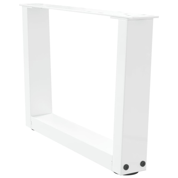 Pés para mesa de centro em V. 2 peças. branco. 60x(30-31.3) cm. aço M 4