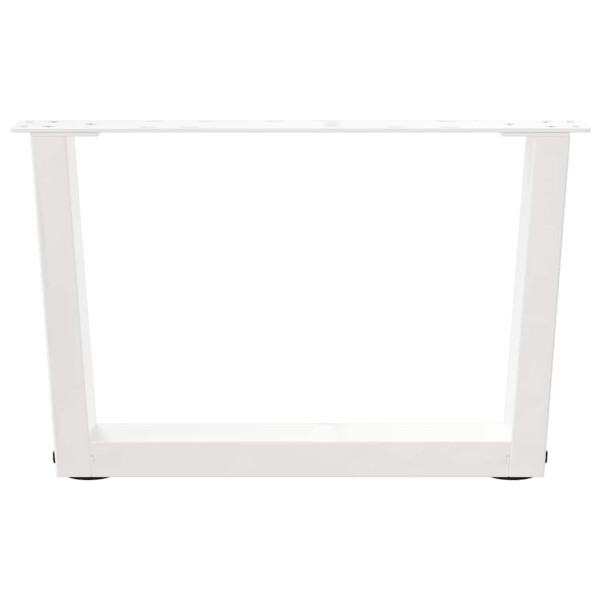 Pés para mesa de centro em V. 2 peças. branco. 60x(30-31.3) cm. aço M 5