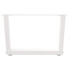 Patas para mesa de comedor forma V 2 uds blanco 60x(30-31.3) cm 5
