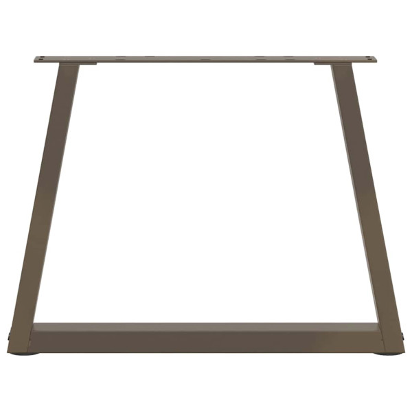 Patas para mesa de comedor forma de V 2 uds acero natural acero M 5