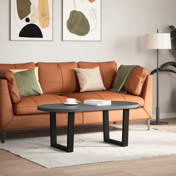 Patas para mesa de comedor forma V 2 uds negro 60x(42-43.3) cm M 2