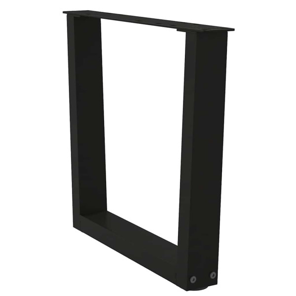 Pés para mesa de centro em V 2 peças preto 60x(42-43.3) cm aço M 5