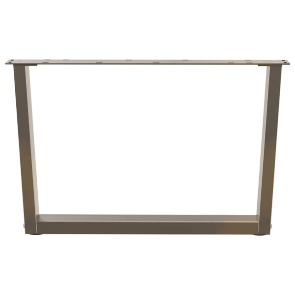 Pés para mesa de centro em formato de V. 2 peças. aço natural. 70x(42-43.3) cm. aço M 3