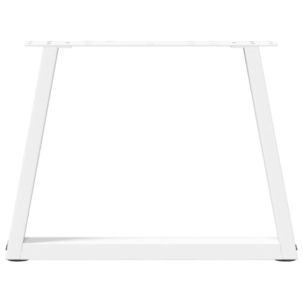 Pés para mesa de centro em V 2 peças Branco 70x(42-43.3) cm Aço M 5