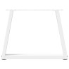 Pés para mesa de centro em V 2 peças Branco 70x(42-43.3) cm Aço 5