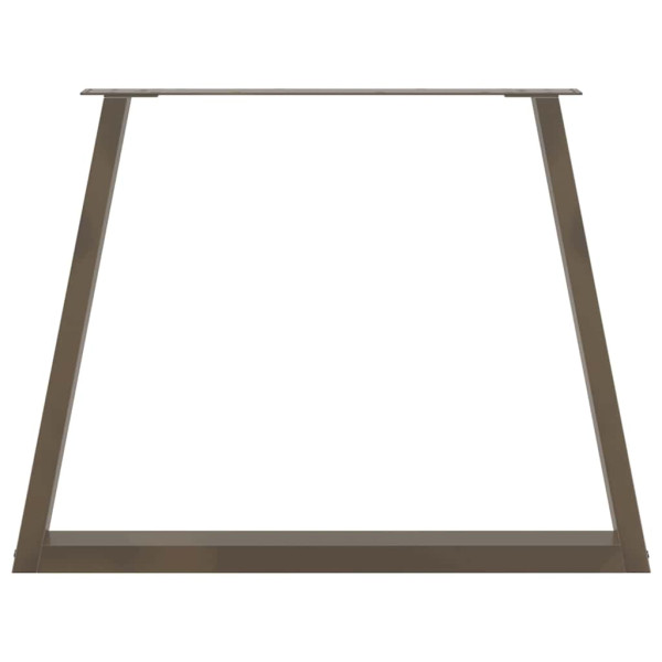 Pés para mesa de jantar em formato de V. 3 peças. aço natural. 90x(72-73.3) cm. aço M 5