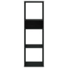 Estante 34x31x112 cm derivados de madeira preto 4