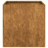 Jardinera oxidada 40x40x40 cm acero corten 5