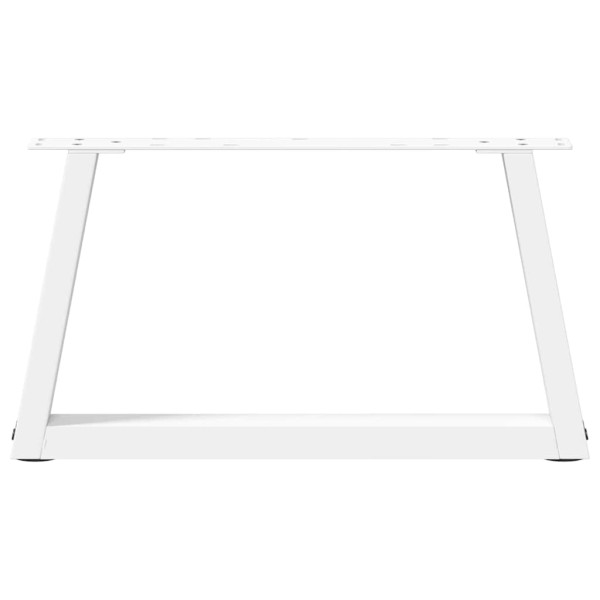 Pés para mesa de centro em V 2 peças Branco 50x(30-31.3) cm Aço M 5