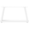 Pés para mesa de centro em V 2 peças Branco 50x(30-31.3) cm Aço 5