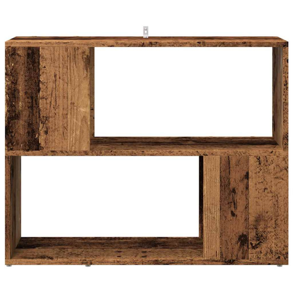 Estantería/divisor de espacios madera envejecida 80x24x63 cm M 4