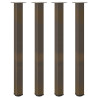 Patas para mesa de centro 4 uds acero acero natural 110-112 cm 2