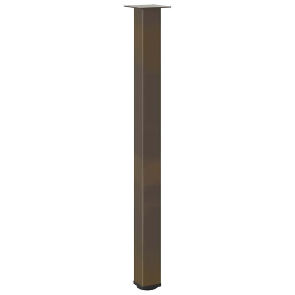 Pés para mesa de bar 4 peças aço natural 110-112 cm aço M 4