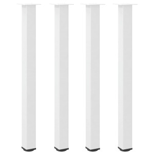 Patas para mesa de centro 4 uds acero blanco 110-112 cm H