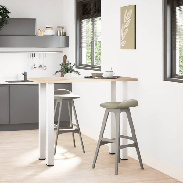 Patas para mesa de centro 4 uds acero blanco 110-112 cm M 3