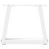 Patas para mesa de comedor forma V 2 uds blanco 40x(30-31.3) cm 5
