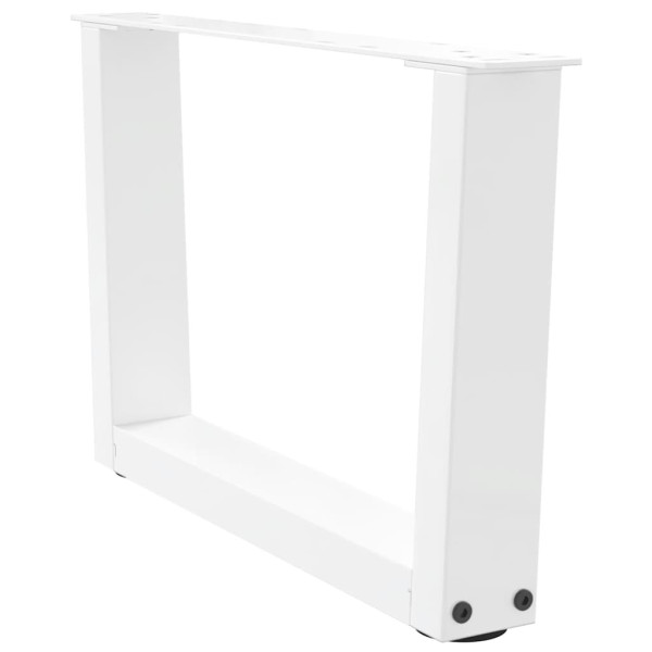 Patas para mesa de comedor forma V 2 uds blanco 50x(30-31.3) cm M 4