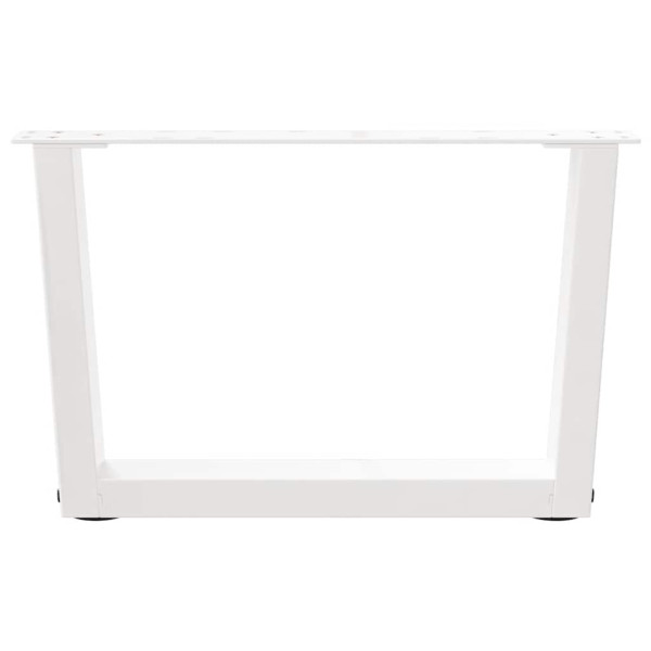 Patas para mesa de comedor forma V 2 uds blanco 50x(30-31.3) cm M 5