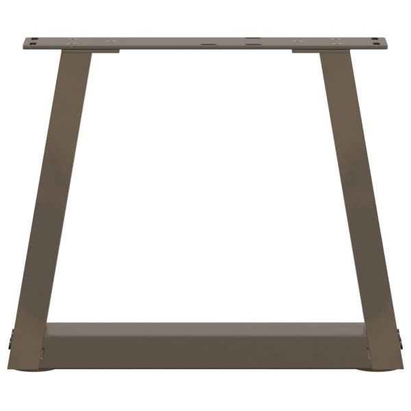 Patas para mesa de comedor en forma de V 2 uds acero natural M 5