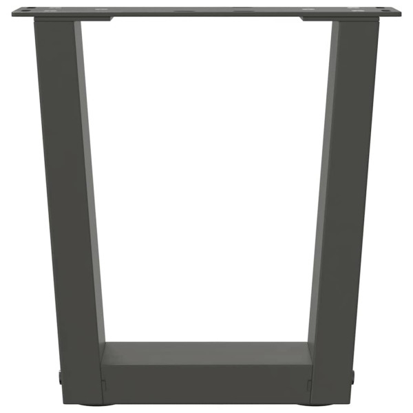 Patas para mesa comedor forma V 2 uds antracita 30x(30-31.3) cm M 5