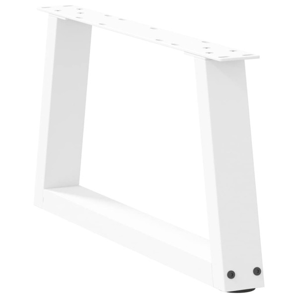 Pés para mesa de centro em V. 2 peças. branco. 60x(30-31.3) cm. aço M 4