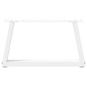Pés para mesa de centro em V. 2 peças. branco. 60x(30-31.3) cm. aço 5