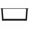Pés para mesa de centro em V. 2 peças. preto. 70x(30-31.3) cm. aço 5