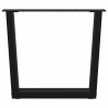Patas para mesa de comedor forma V 2 uds negro 50x(42-43.3) cm 3