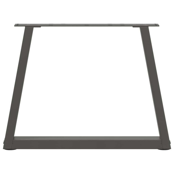 Patas para mesa de comedor en forma de V 2 uds antracita acero M 5