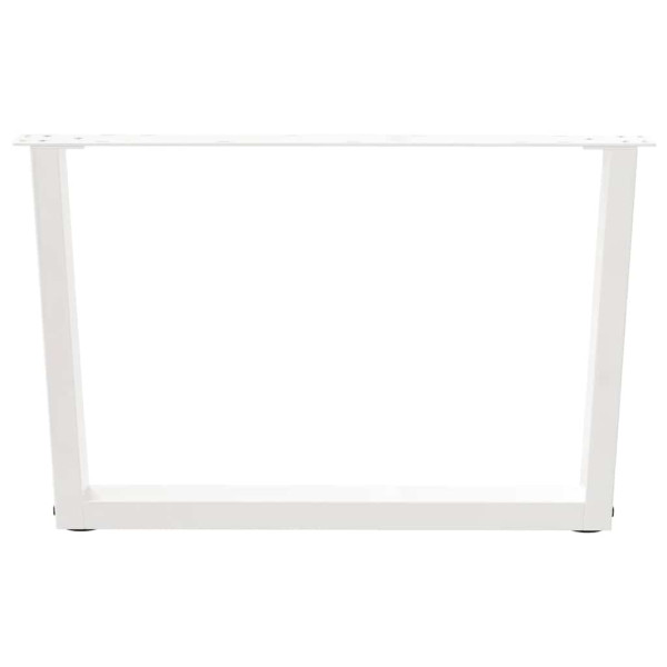 Pés para mesa de centro em V 2 peças Branco 70x(42-43.3) cm Aço M 3