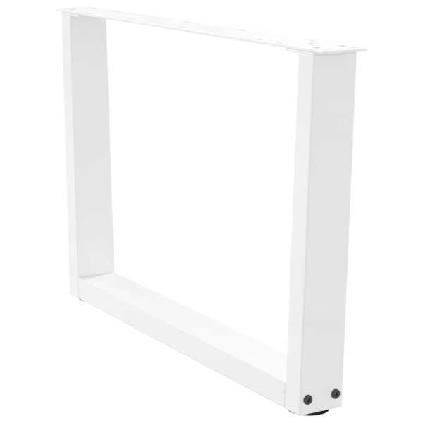 Patas para mesa de comedor forma V 2 uds blanco 70x(42-43.3) cm M 5