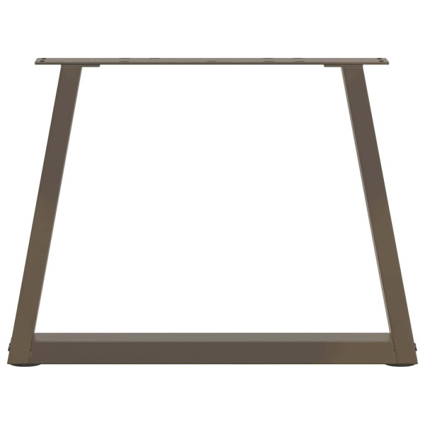 Patas para mesa de comedor forma de V 2 uds acero natural acero M 5