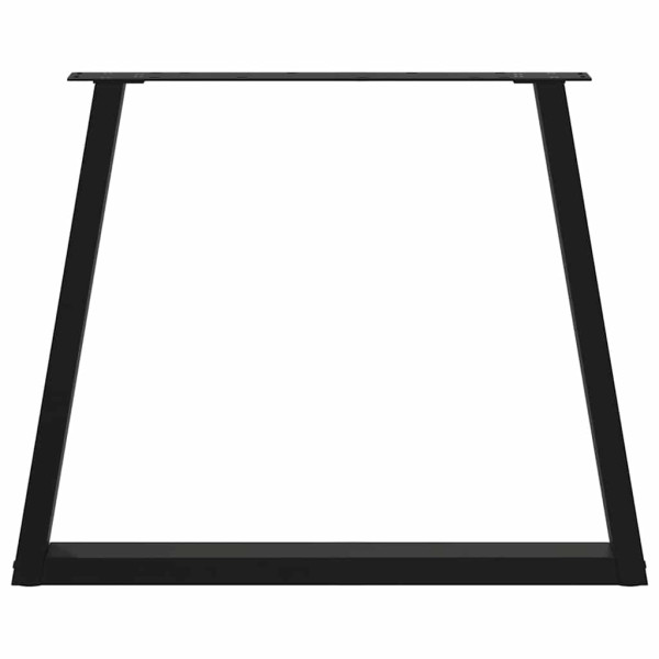 Pernas para mesa de jantar em V 3 peças. preto. 70x(72-73.3) cm. aço M 5