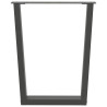 Patas para mesa de comedor en forma de V 2 uds antracita acero 3